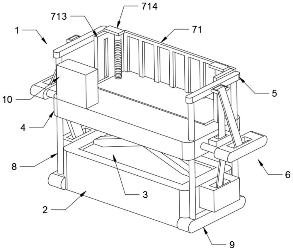 High-safety lifting platform for ship outer wall detection