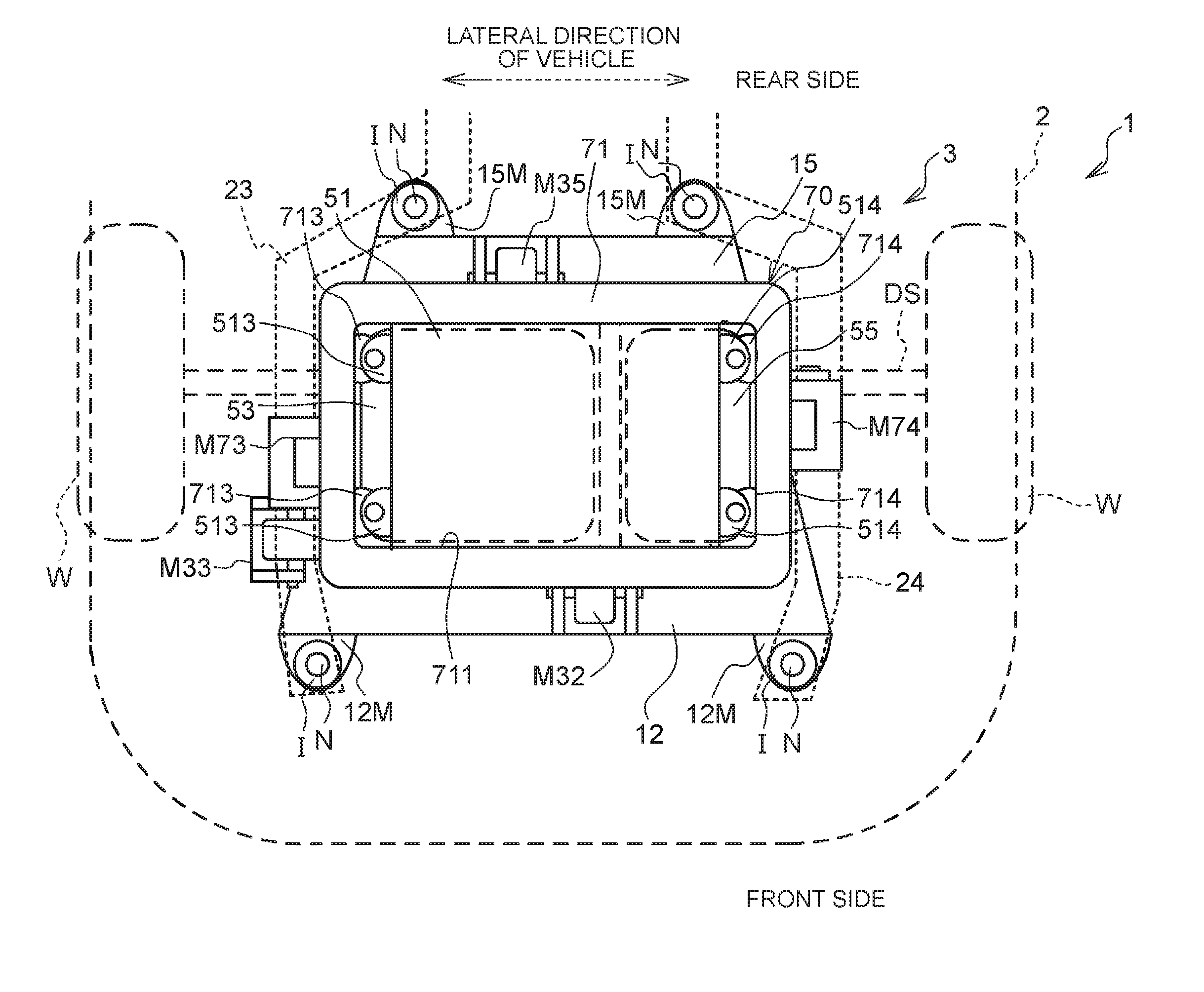 Electric vehicle, holding mechanism, and method of manufacturing electric vehicle