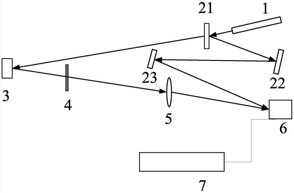 Method for measuring vibration target displacement based on laser speckles and system thereof