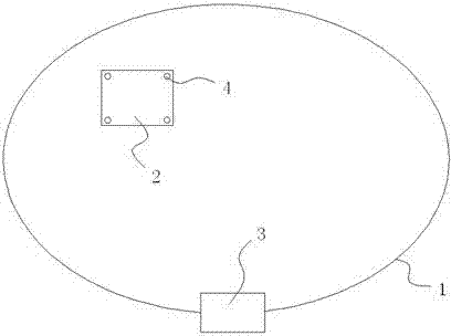 Determination apparatus for intelligent mower location inside or outside virtual line and determination method thereof