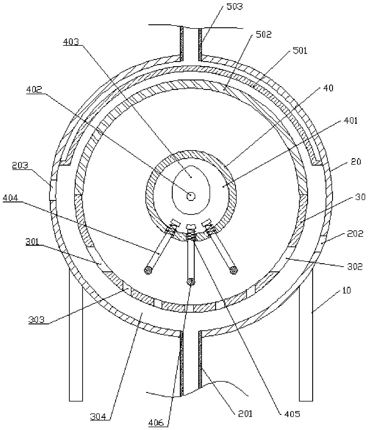 Boiled cloth dyeing device