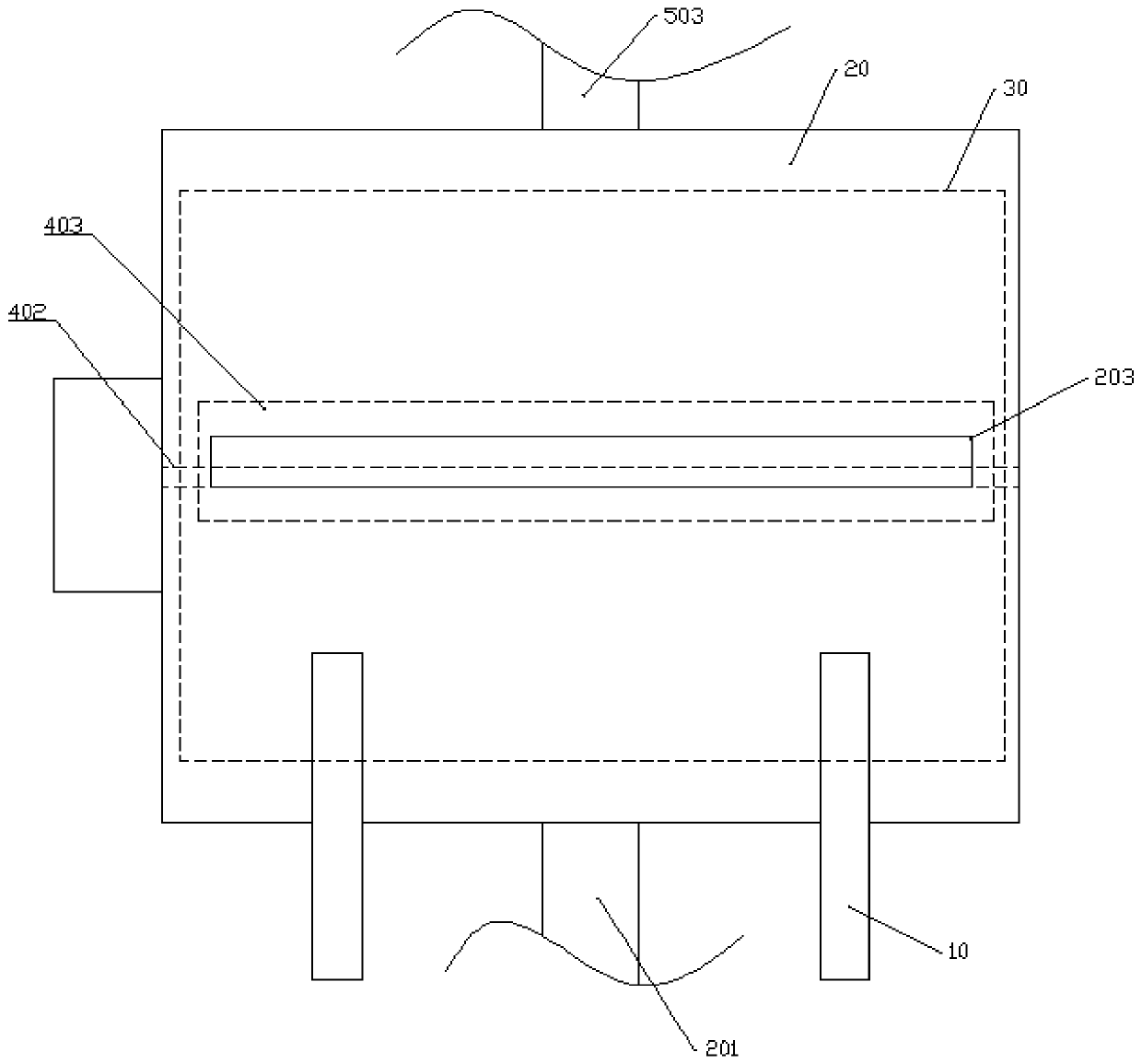 Boiled cloth dyeing device