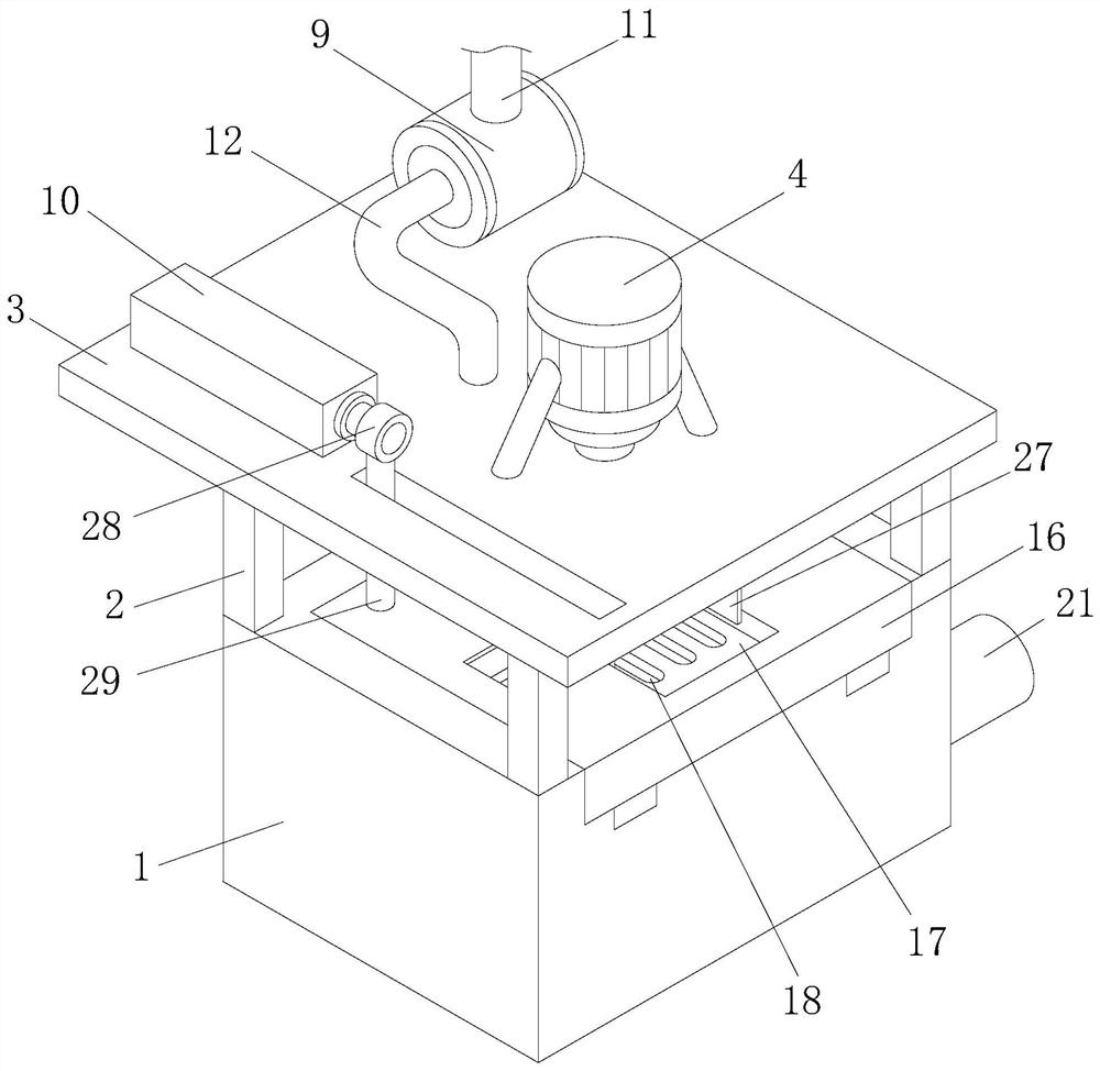 Snow boot processing vamp cleaning device