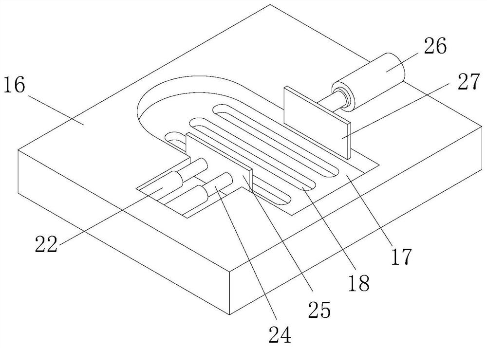 Snow boot processing vamp cleaning device