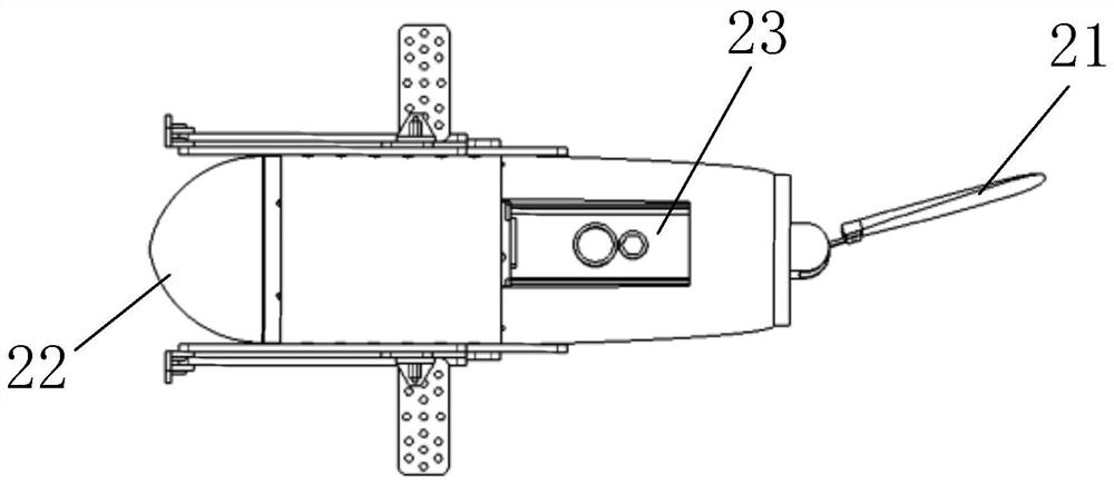 Portable submarine cable inspection unmanned underwater vehicle