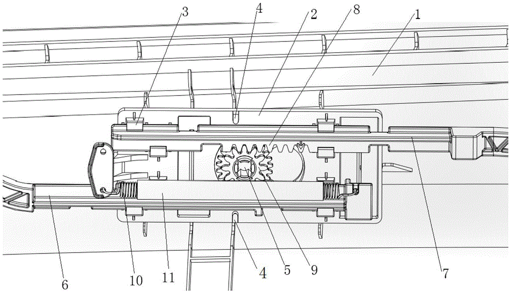 Opening and closing mechanism assembly for inner cover plate of glove compartment of vehicle