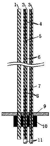 Soft rock roadway bottom board anchoring, grouting and reinforcing method