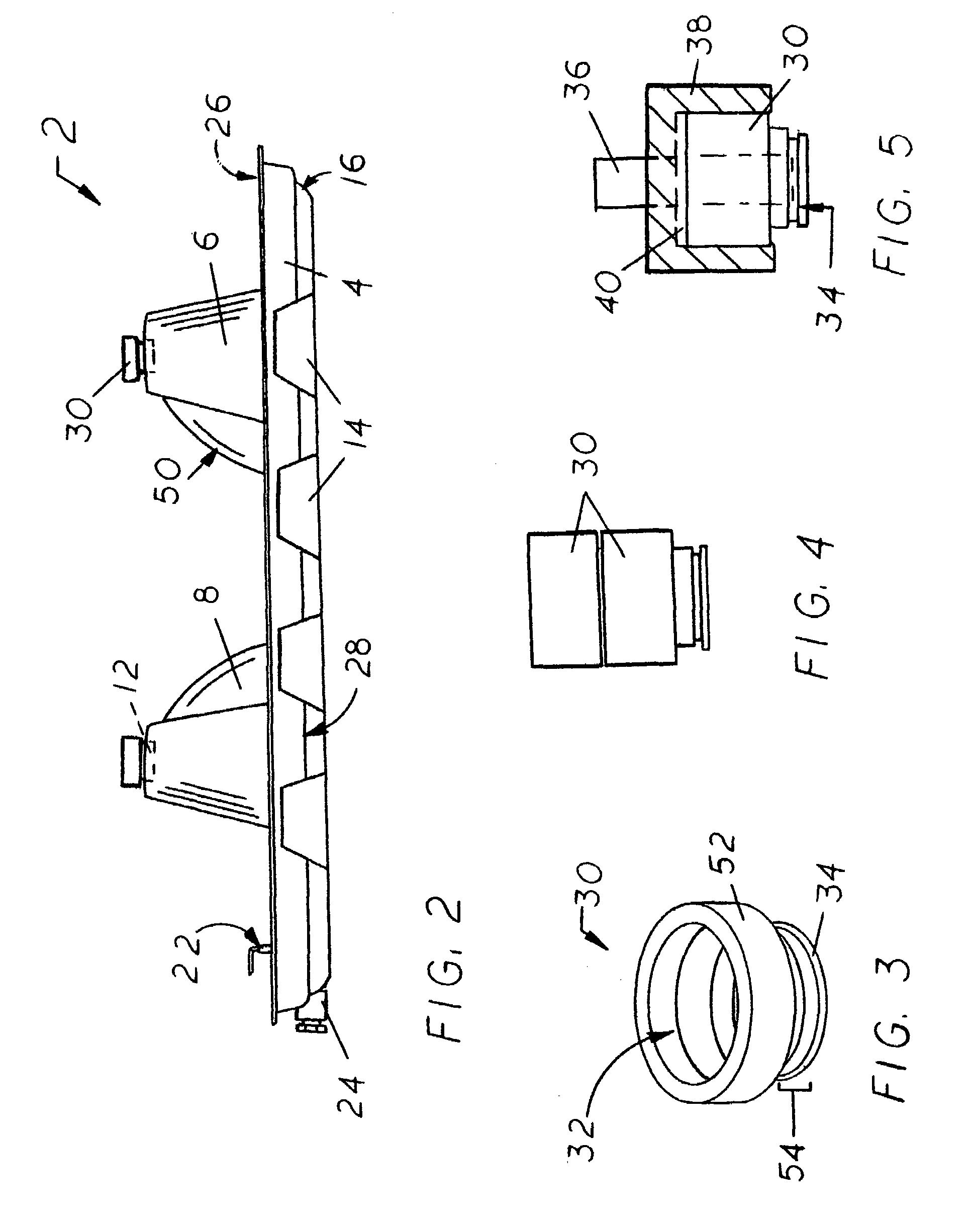 Pan with integrated egg-shaped supports