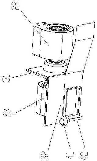 Fresh air ventilator air duct structure and fresh air ventilator