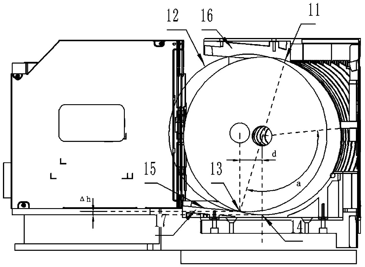 Pushing method of vertically-arranged optical disc array