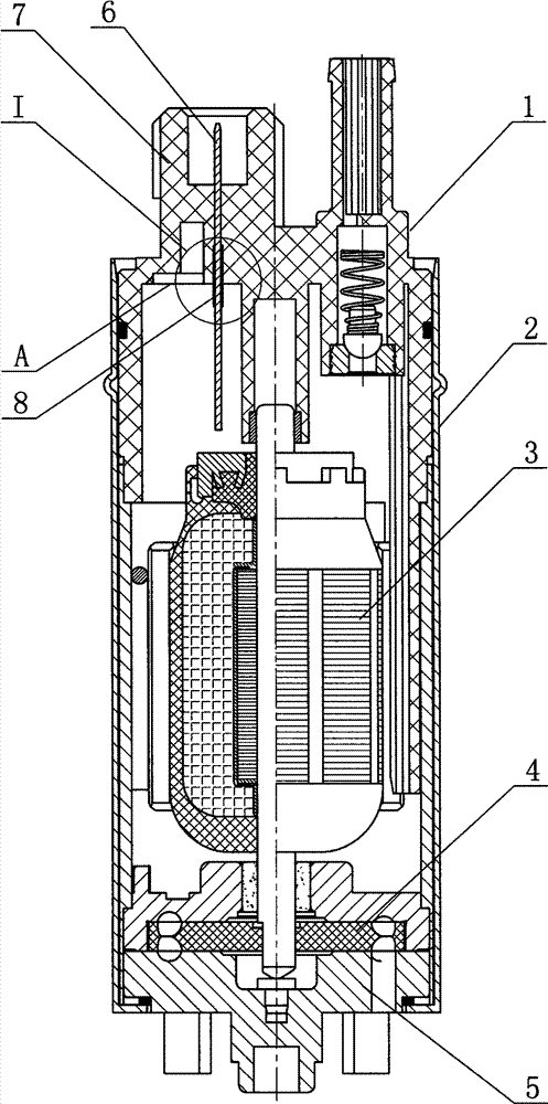 Electric fuel pump for automobile