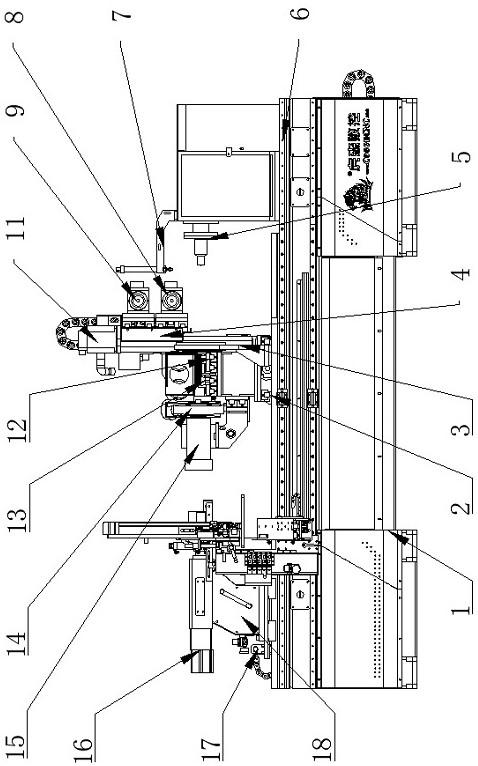 Woodworking numerical control machining center capable of achieving automatic feeding