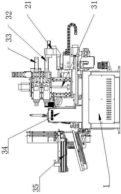 Woodworking numerical control machining center capable of achieving automatic feeding