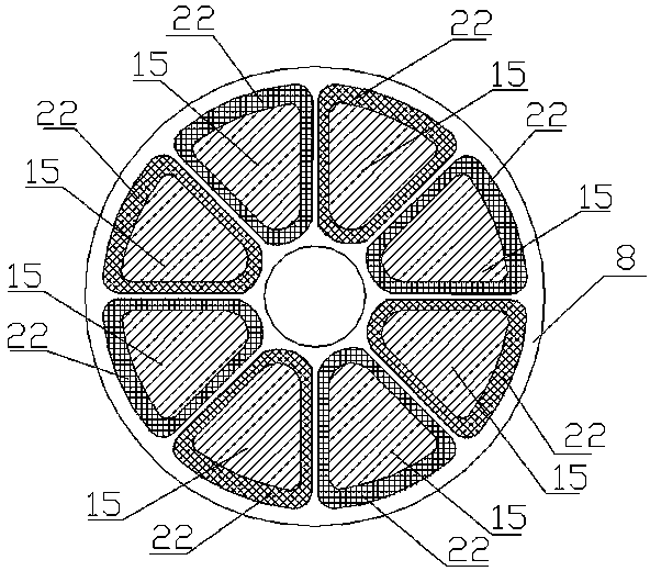 Magneto-rheological elastomer double outlet rod single ring film damper