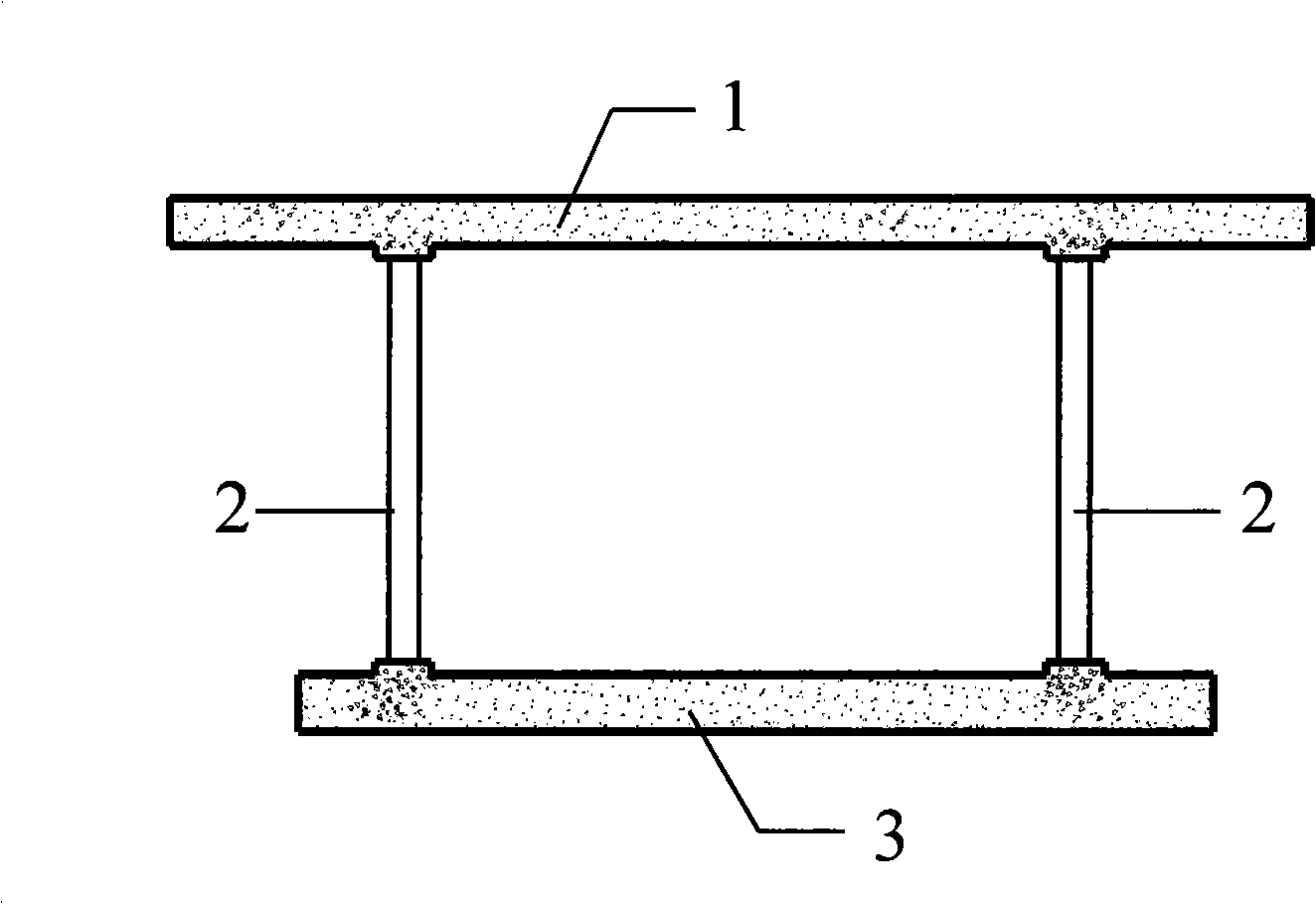 Lower chord opening beam type corrugated steel web combination beam