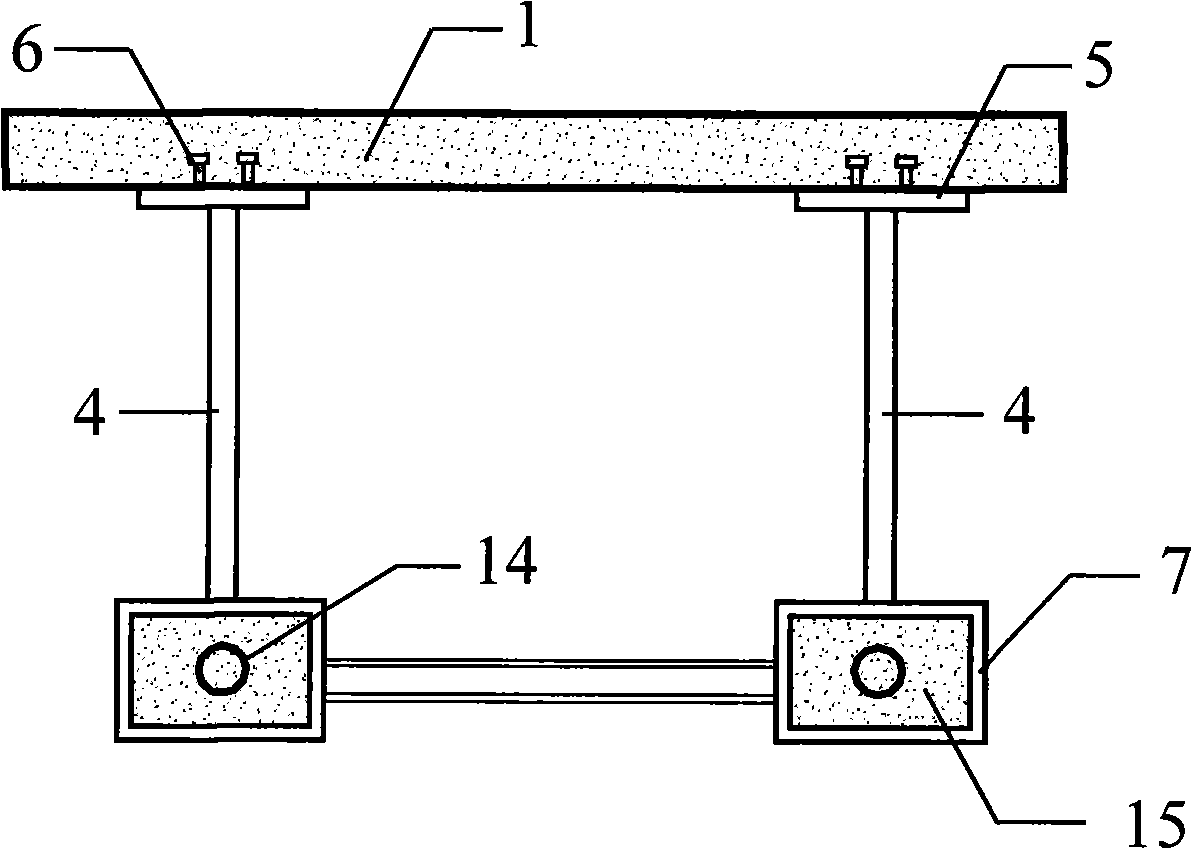 Lower chord opening beam type corrugated steel web combination beam