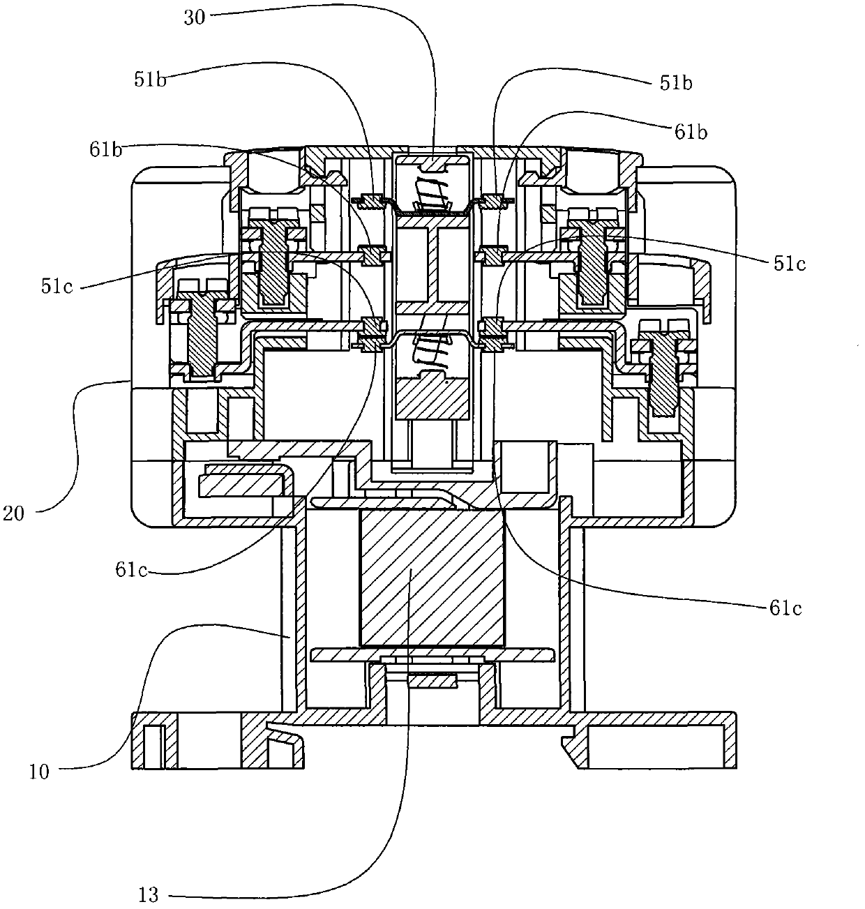 Contactor with multi-group contact units