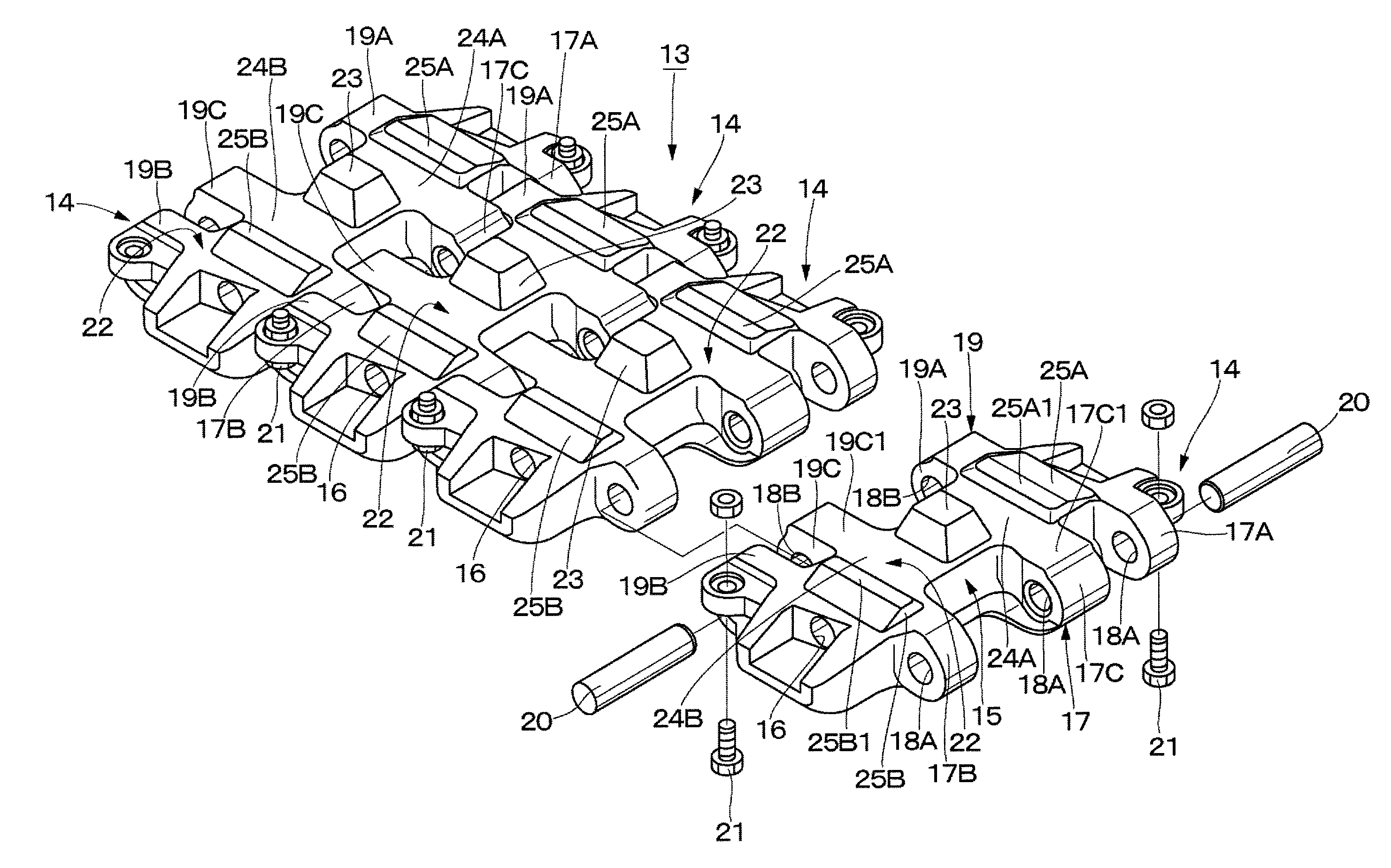 Crawler belt