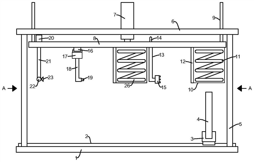 Continuous heat treatment device for metal layered composite board