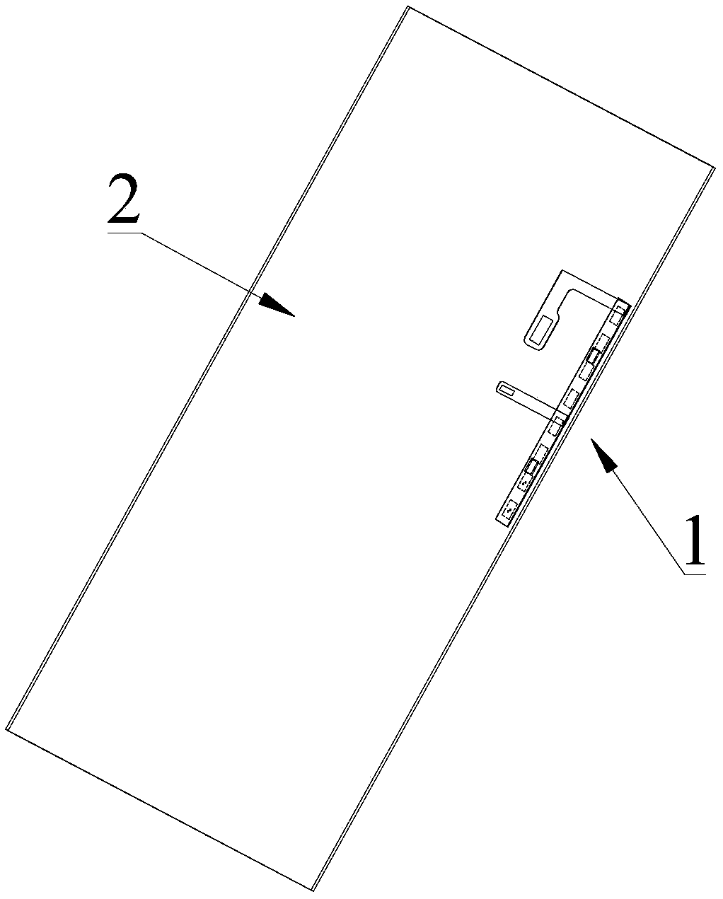 LCP material based millimeter-wave antenna system and mobile terminal