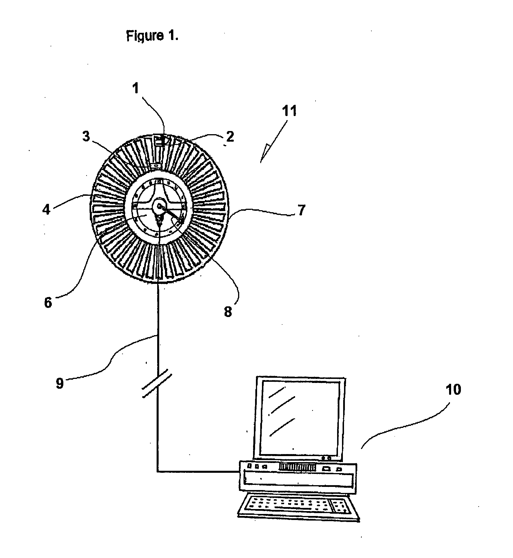 Rotor blade system for rotor and rotor case inspection