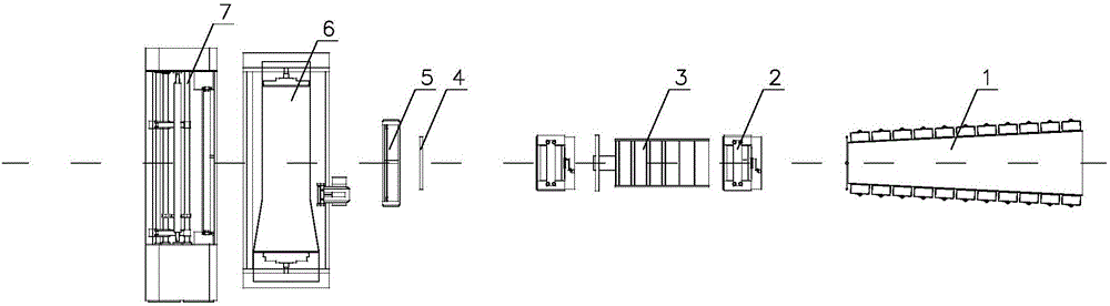 Slitting, dividing and warping device