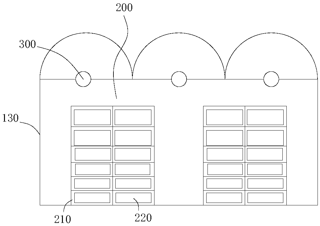 Hermetia illucens breeding shed and hermetia illucens breeding method