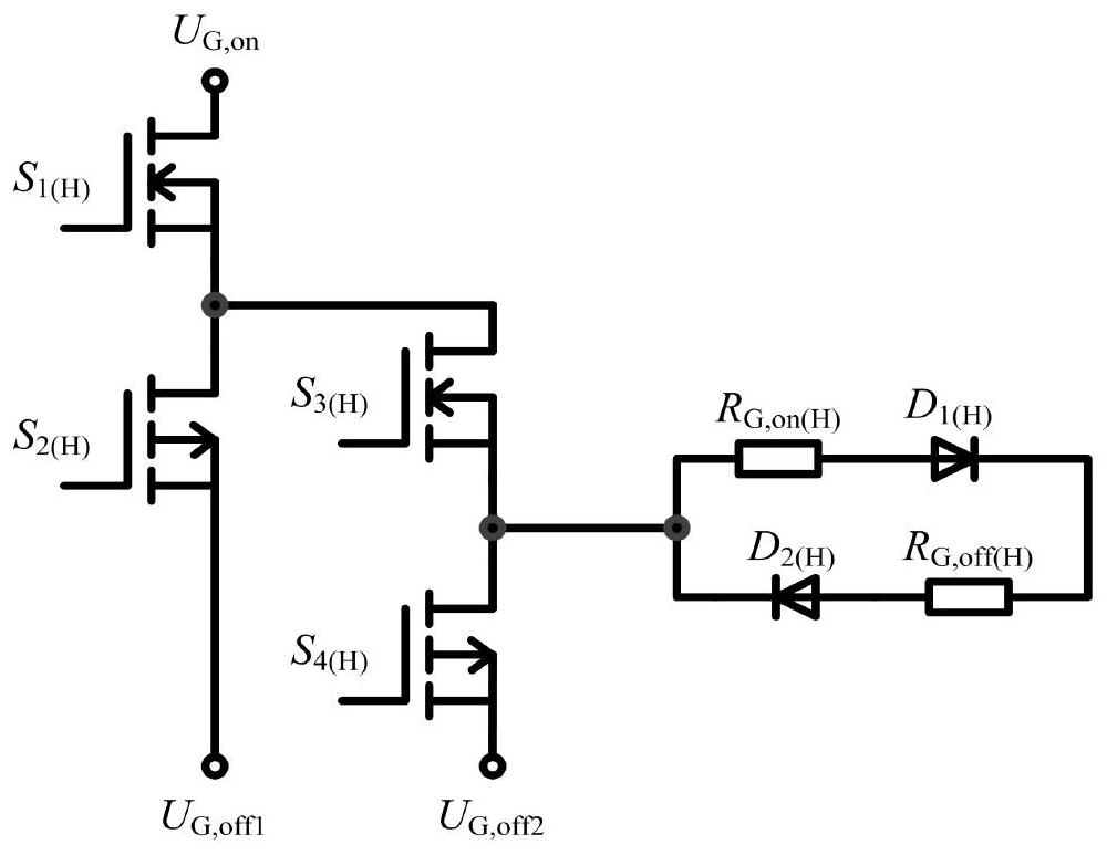 A sic MOSFET bridge arm crosstalk suppression driving circuit with variable turn-off negative voltage and control method