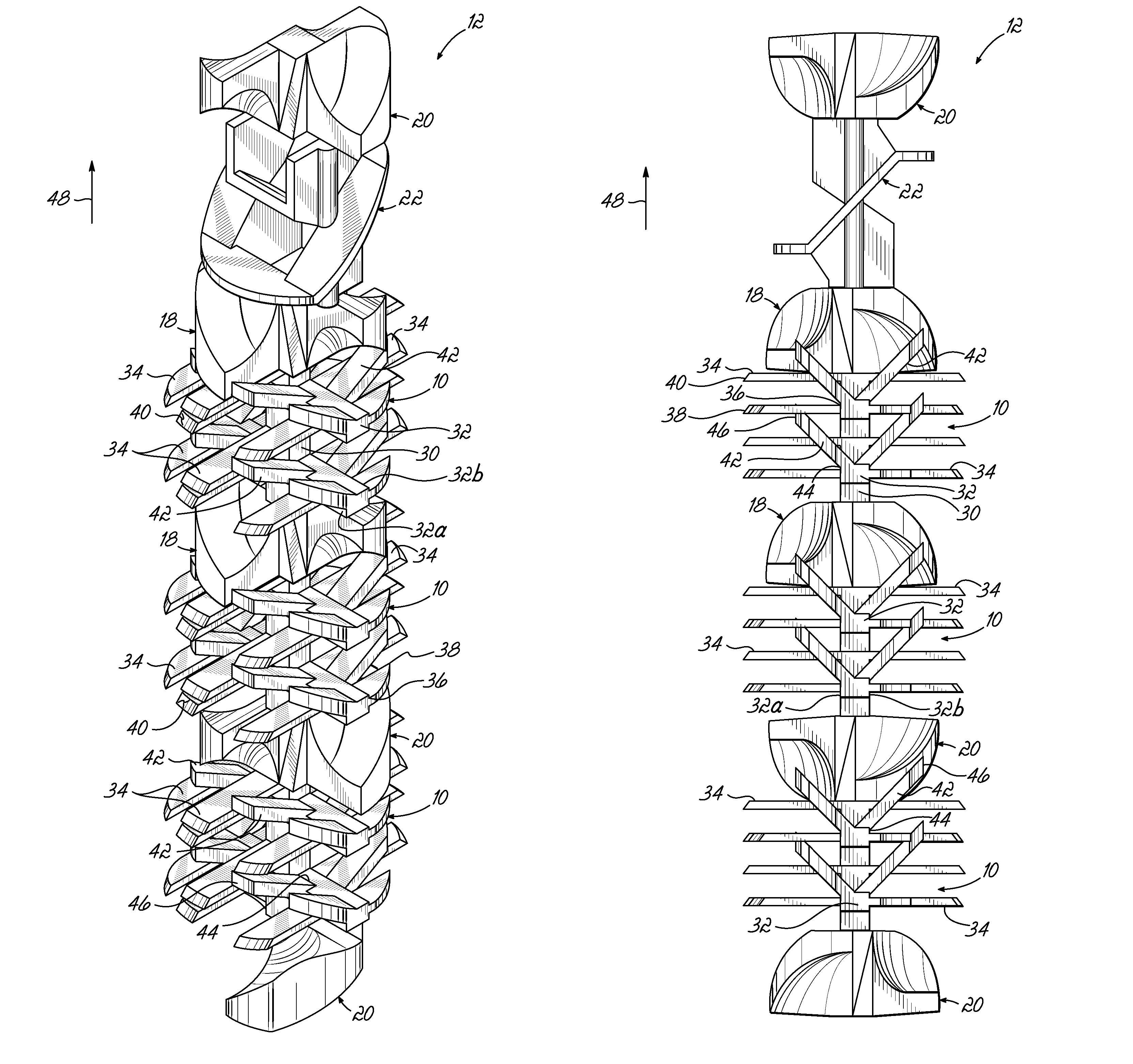 Reconfigurable mixing baffle for static mixer and method for making a static mixer