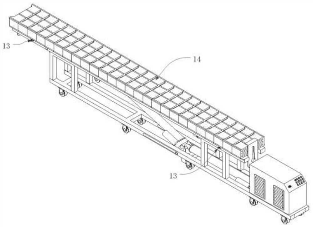 Coke oven checker brick installation device and its construction method