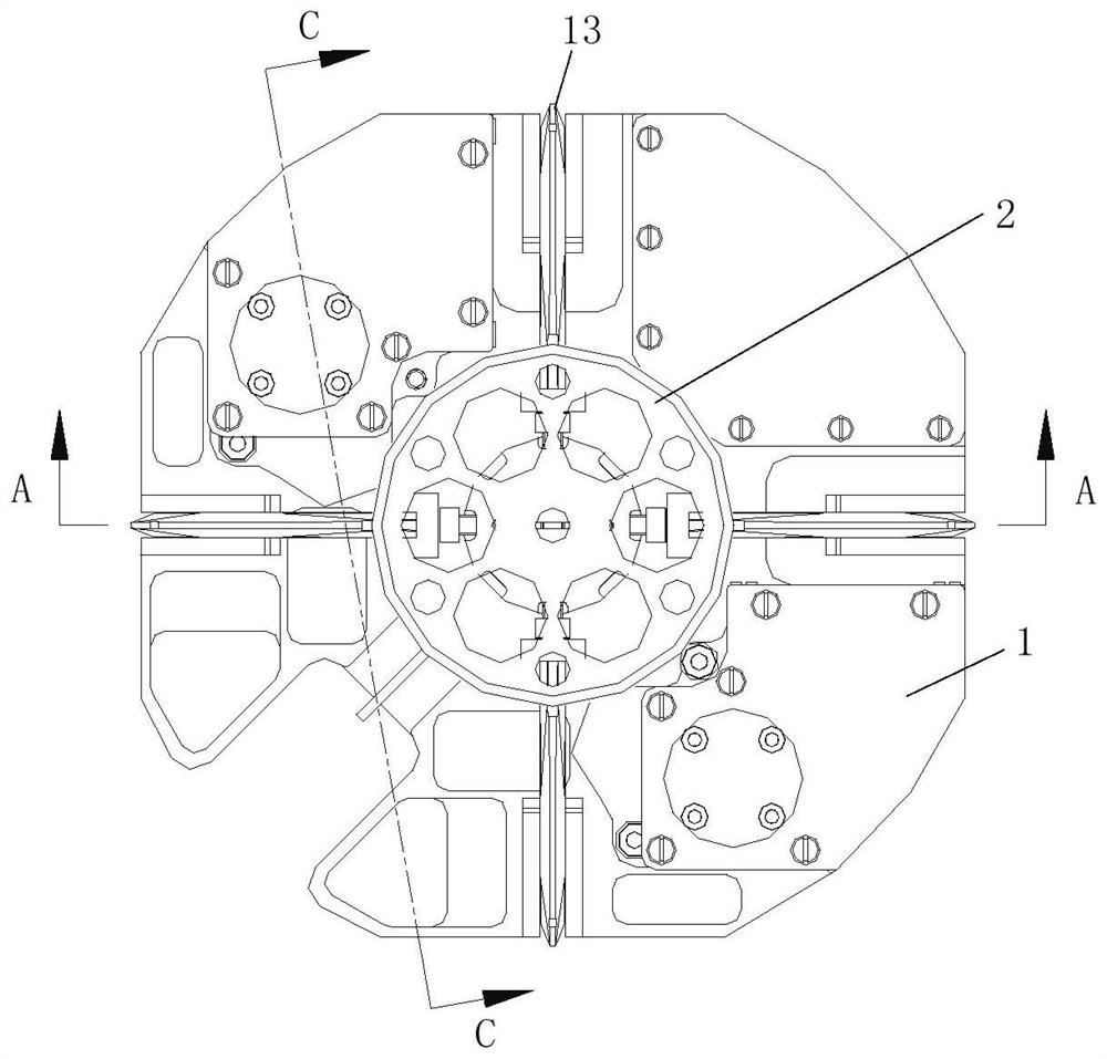 Folding steering engine