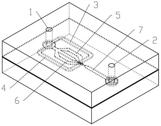 Double-symmetric parallel film micro-constant flow valve and flow regulation and control method