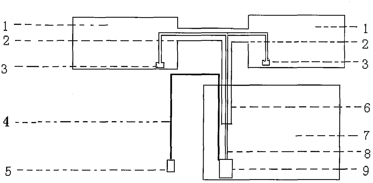 Controllable and energy-saving water siphon device for fish and plant symbiotic system