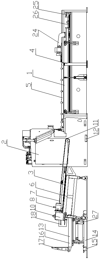 Numerical control plate shearing and stacking production line