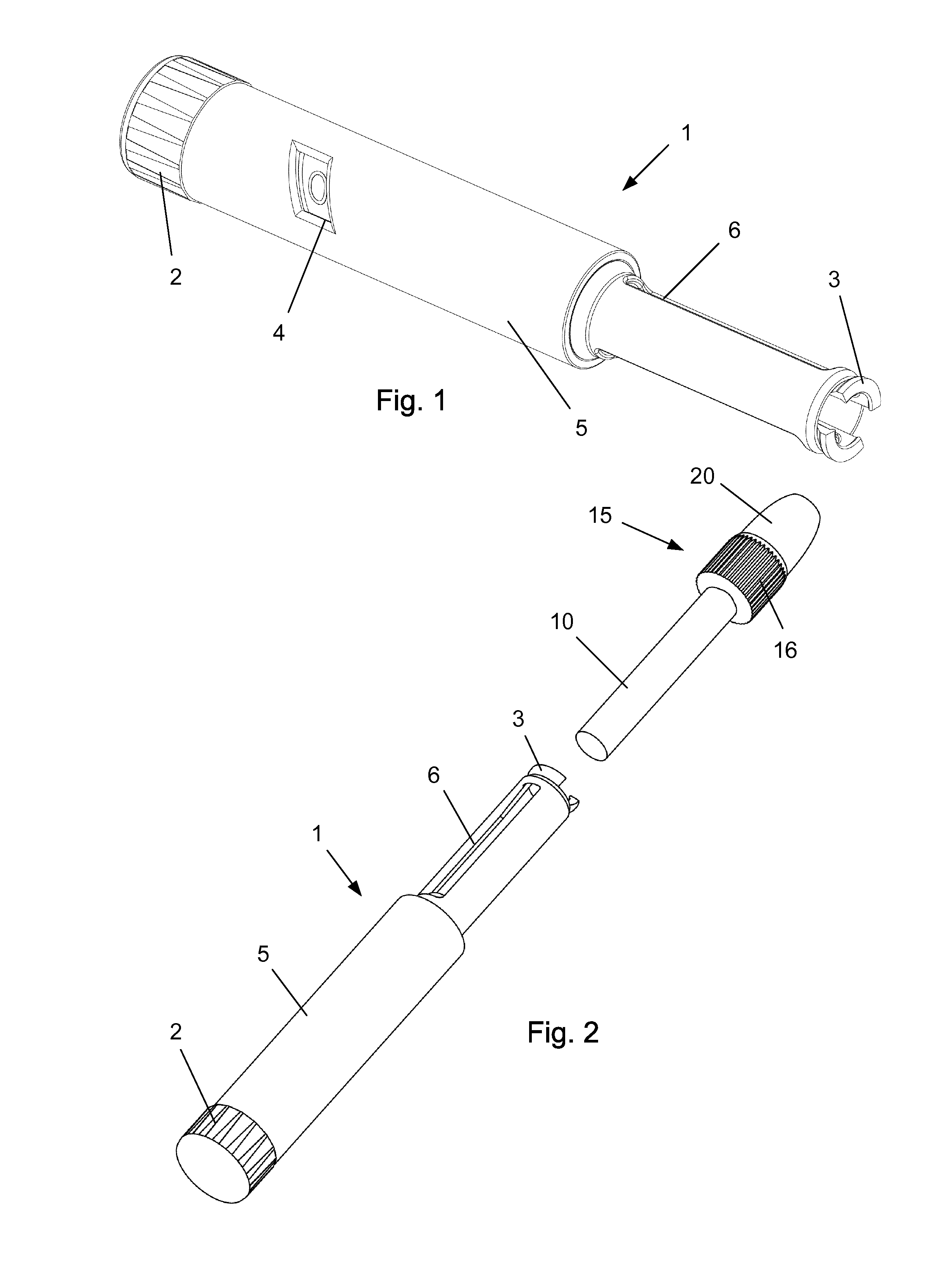 A Cartridge and Needle Assembly in Combination