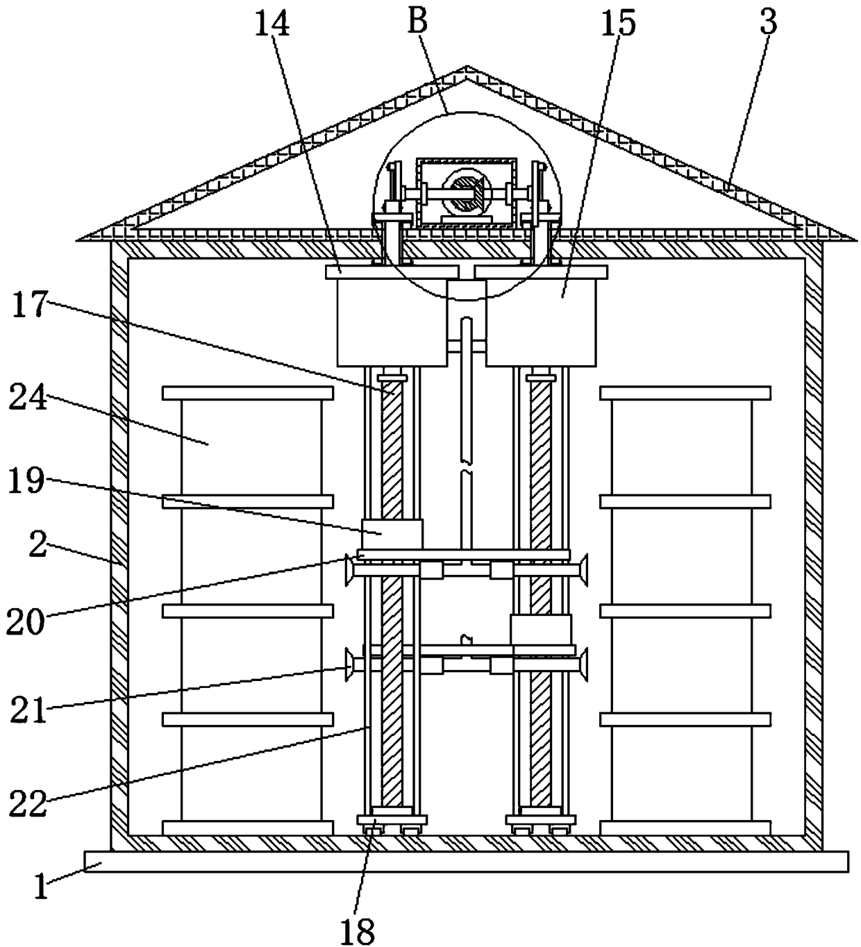 Humidifying device used for edible fungus breeding and using method of device