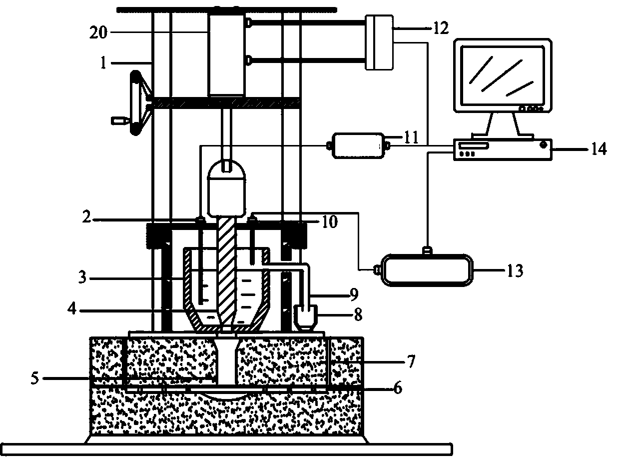 Aluminum alloy fluidity precise testing device and method