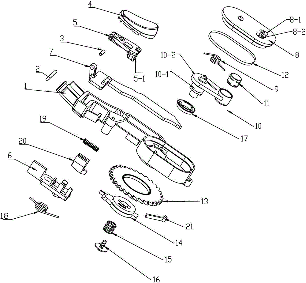 Button-switching water outlet device and shower head