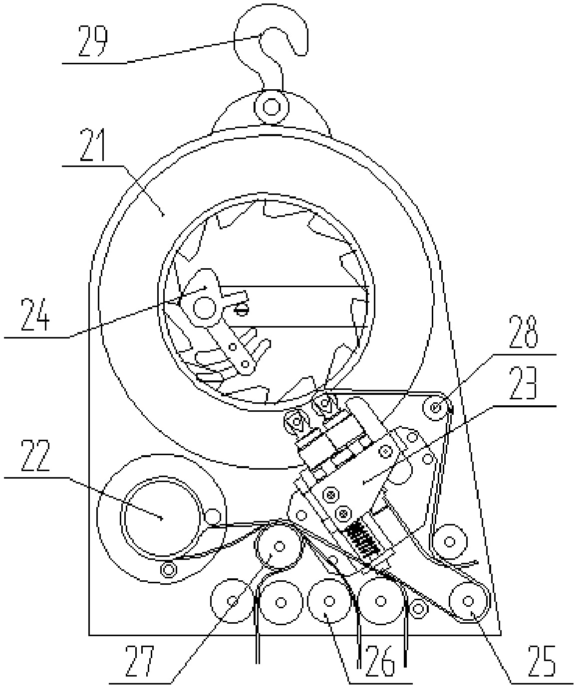 Quick and automatic rescue machine for high-rise building