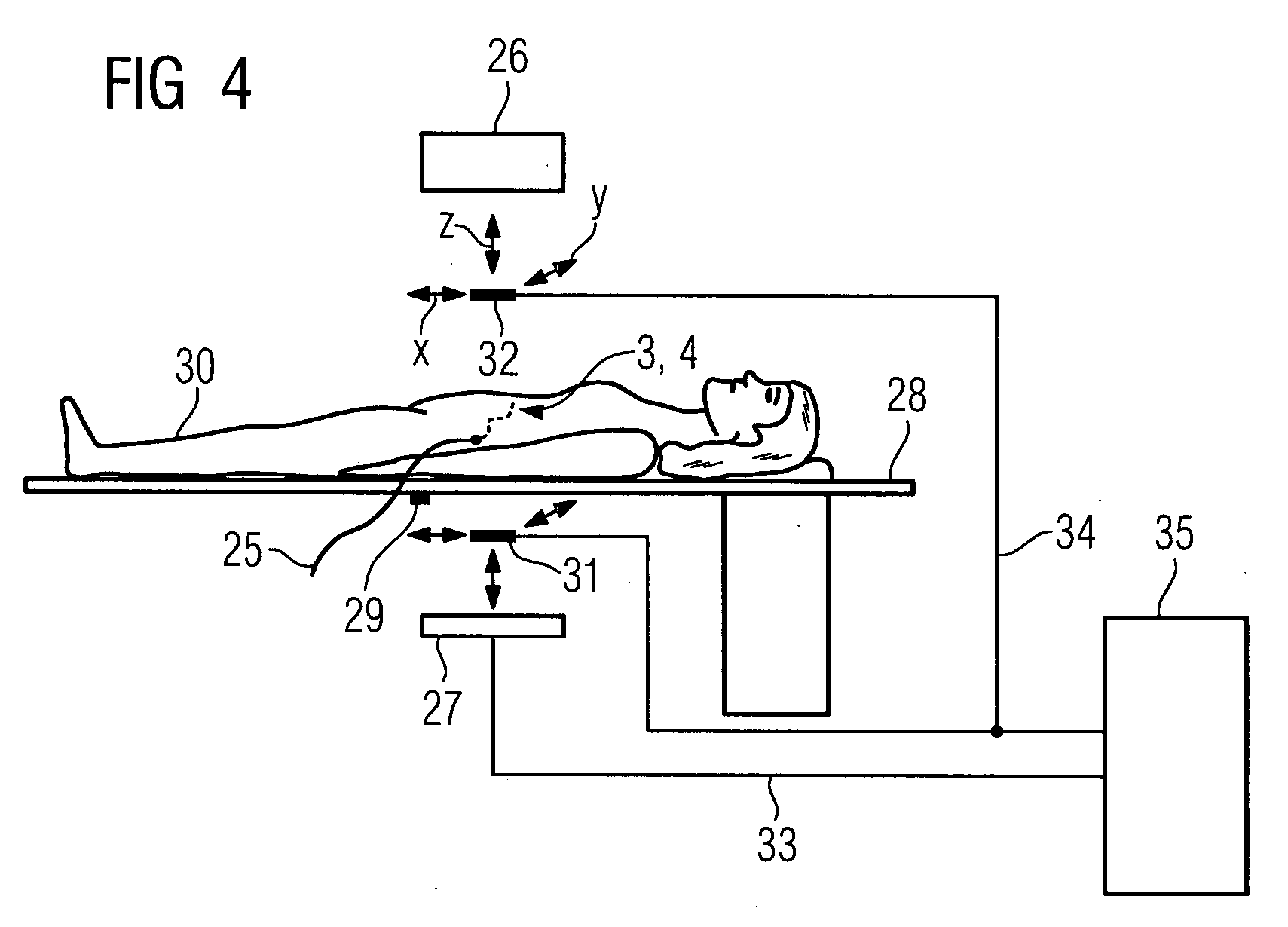 Instrument, imaging position fixing system and position fixing method