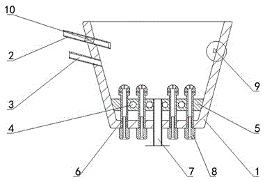 Hood strengthening device of circulating fluidized bed