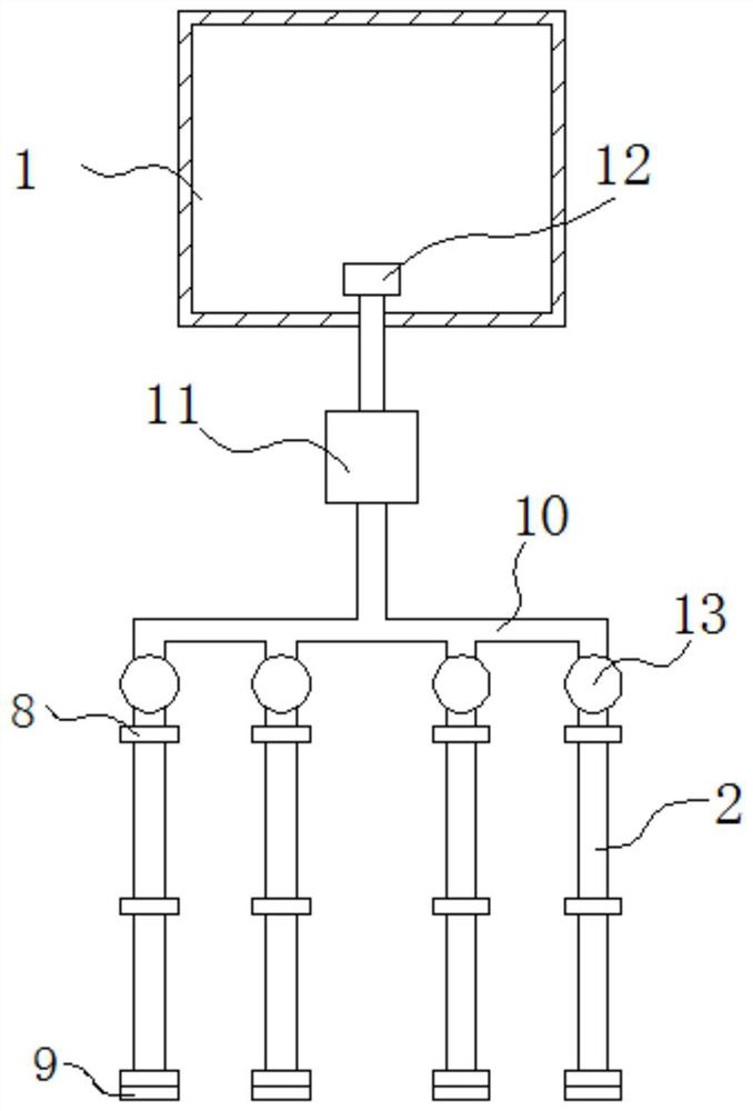 A combined drip irrigation system for compound gardens