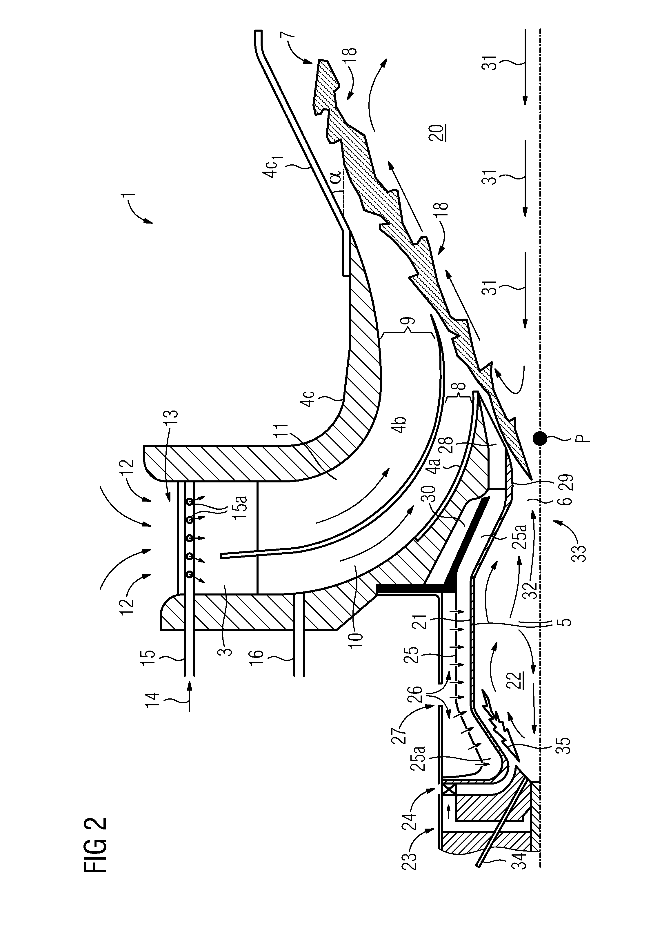 Pilot combustor in a burner