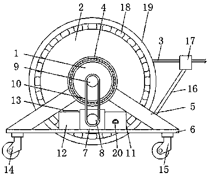 Wire winding device for electrical engineering