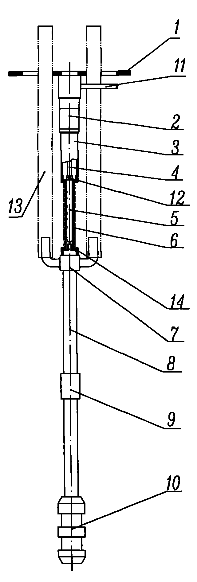 Single point settlement gage