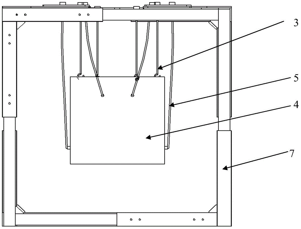 Synchronous excitation system used for thin shell high-order modal shape test and test method