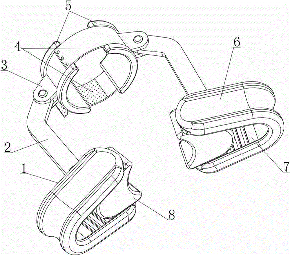 Combined type trachea cannula fixing device