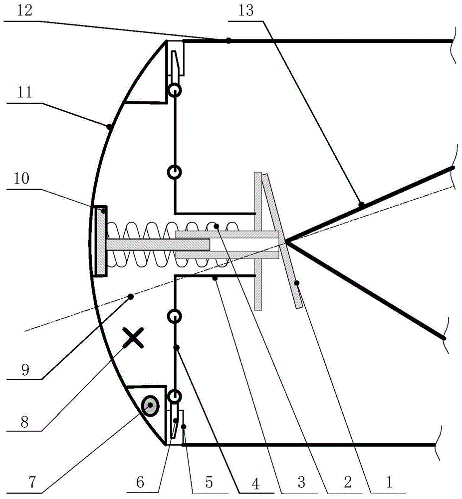 A low-impact integral ejection launch box front cover