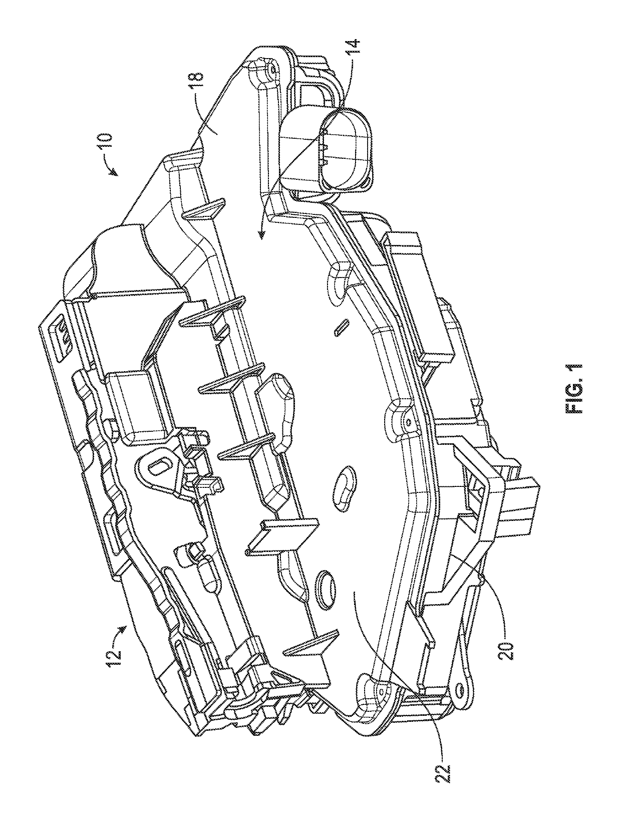 Latch housing and method for isolating components in a latch housing