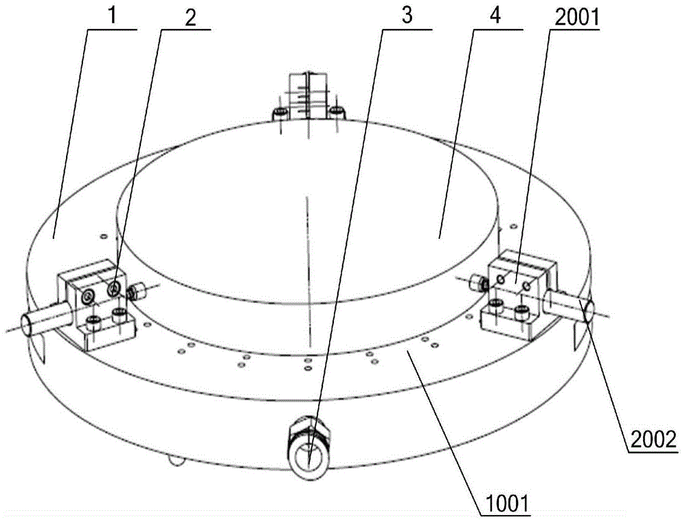 Air flotation high-precision detection tool